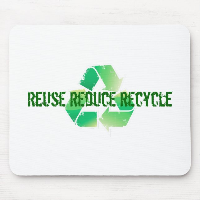 Mousepad Reusar reduz o reciclar (Frente)