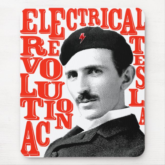 Mousepad Revolução de Nikola Tesla (Frente)