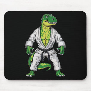 Mousepad Rex Artes Marciais Dinossauro Jiu-jitsu Bjj Caratê