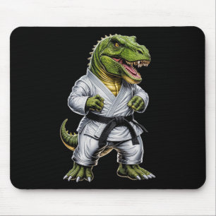 Mousepad Rex Artes Marciais Dinossauro Karatê Judô Bjj Luta