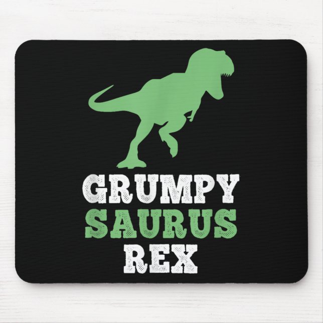 Mousepad Rex Dino Dinossaur Funny Grumpysaurus (Frente)
