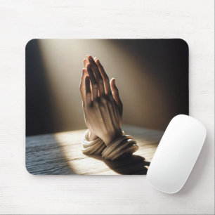 Mousepad Rezando Mãos Ao Sol