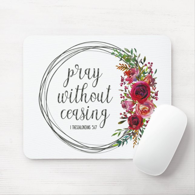 Mousepad Rezar Sem Cessar (Com mouse)