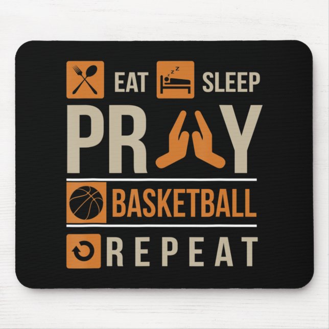 Mousepad Reze Atleta Católica para Rezar para Dormir (Frente)