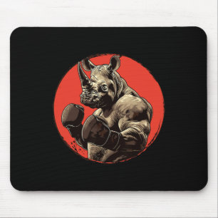 Mousepad Rhino Boxer Fighter Boxing Boxing