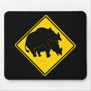 MOUSEPAD RHINOS QUE CRUZAM O SINAL DE ESTRADA