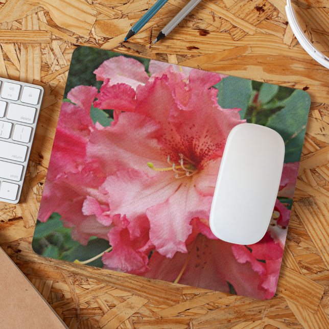 Mousepad Rhododendron Bloom Rosa Floral (In Situ)
