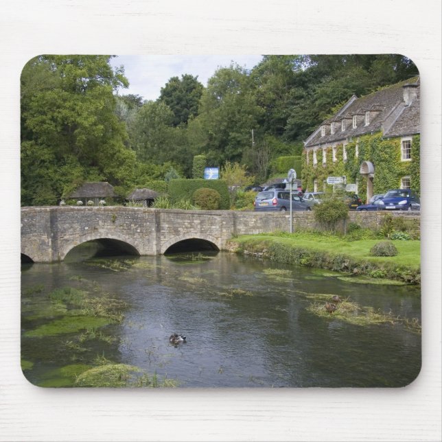Mousepad Ria de trutas na vila de Bibury, (Frente)