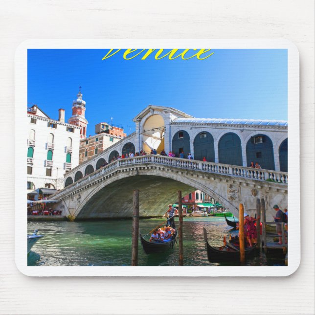 Mousepad Rialto Bridge Veneza - Foto Pro (Frente)
