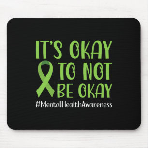 Mousepad Ribbon Tudo Bem Não Estar Bem Conscientização Sobr