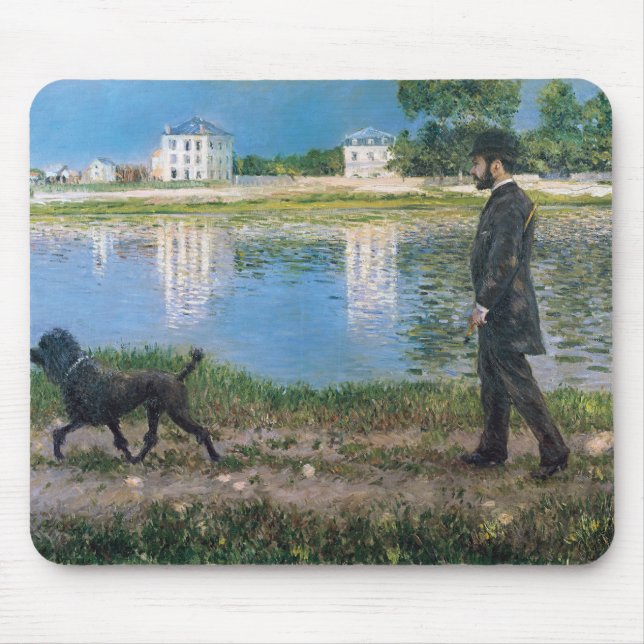 Mousepad Richard Gallo e seu cão - Gustave Caillebotte (Frente)