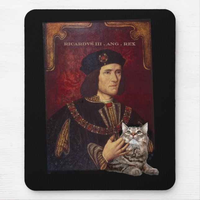 Mousepad Richard III e seu gato (Frente)