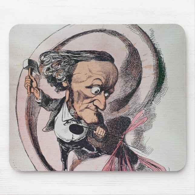 Mousepad Richard Wagner que racha o cilindro de orelha do (Frente)
