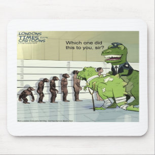Mousepad Rick London Funny Dinossaur Policial Lineup