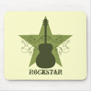 Mousepad Rico Guitar Star Swirls Mousepad, Verde