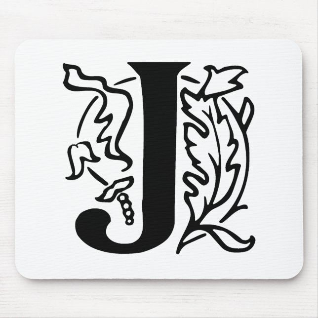 Mousepad Rico - Letra J (Frente)