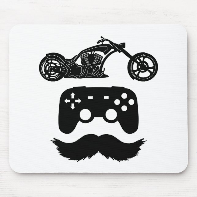 Mousepad Ride.Game.Pai Gráfico Preto (A) (Frente)