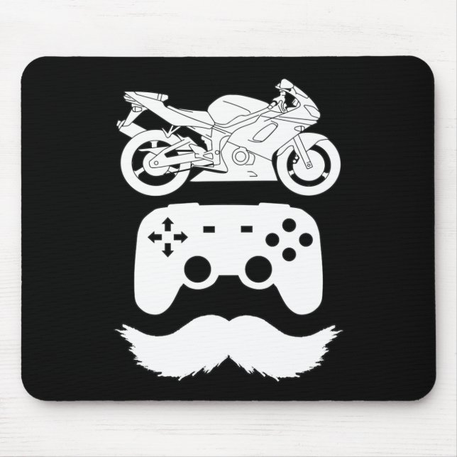 Mousepad Ride.Game.Pai White Graphic (B) (Frente)