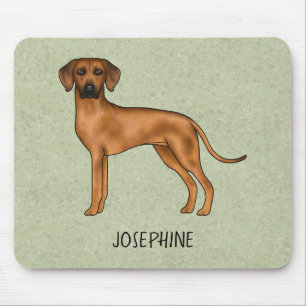 Mousepad Ridgeback Cão Marrom Cinto-Cinto-Cinto-Cinto-Cinto
