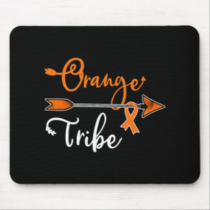 Mousepad Rim Sensibilização do Cancer Laranja Fita Tripla