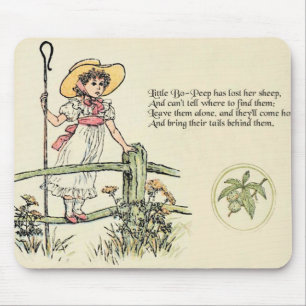Mousepad Rima infantil Little Bo Peep