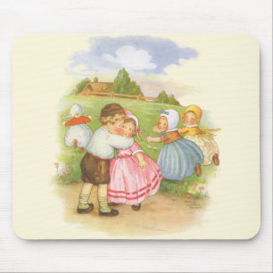 Mousepad Rimas infantis da Mamãe Gansa Georgie Porgie Vinta