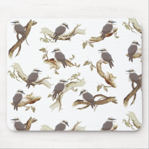 Mousepad Rindo Kookaburra - Pássaro Australiano Eucalyptus
