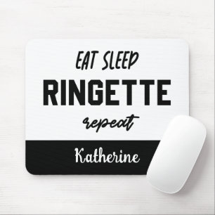 Mousepad Ringette de Repetição de Reprodução de Comida Pers