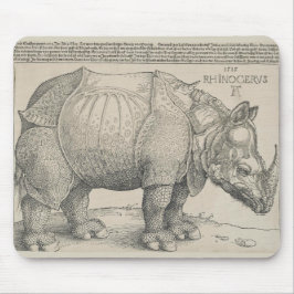 Mousepad Rinocerontes, Woodcut por Albrecht Durer