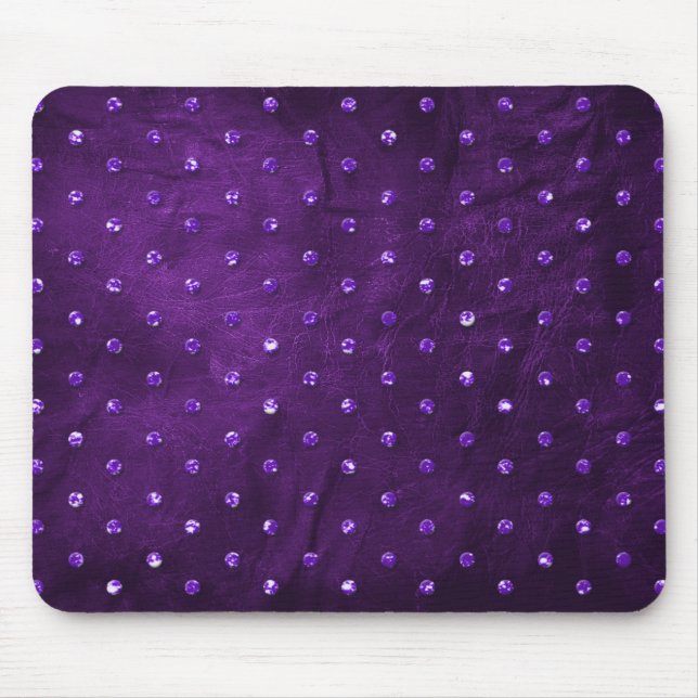 Mousepad Rinotronas no Pad Rato de Couro Púrpura (Frente)