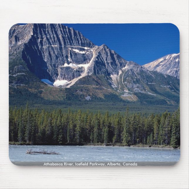 Mousepad Rio de Athabasca, Parkway de Icefield, Alberta, (Frente)