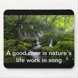 Mousepad Rio - Floresta Verde - Mix de Cotação