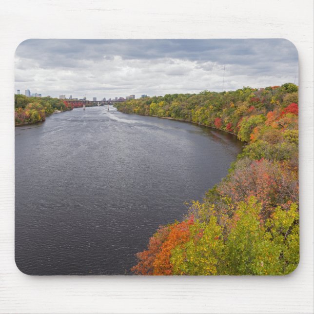 Mousepad rio mississippi e margens arborizadas em minneapol (Frente)