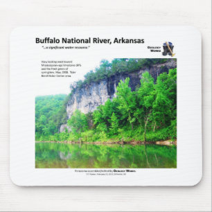 Mousepad Rio nacional do búfalo mim - folha 2008 do