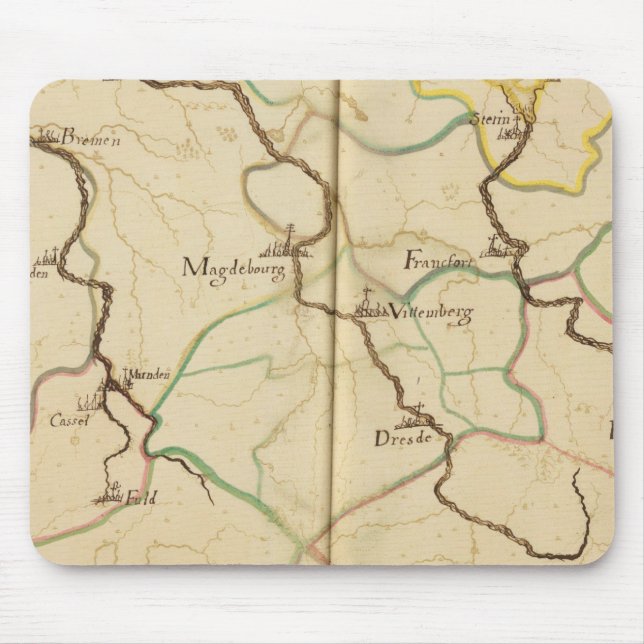 Mousepad Rios e Vales da Alemanha (Frente)