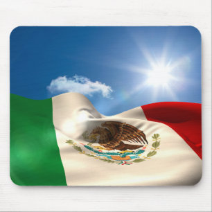 Mousepad Rippling gerado Digital da bandeira de México