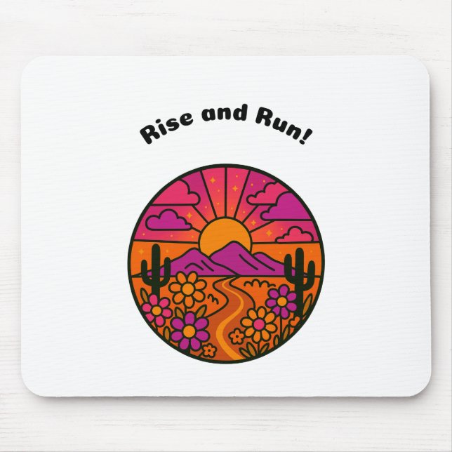 Mousepad Rise and Run! (Frente)