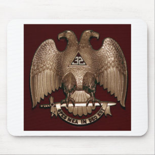 Mousepad Rito escocês vermelho de Eagle do dobro do