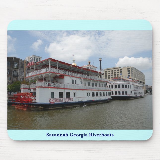 Mousepad Riverboats de Geórgia do savana (Frente)