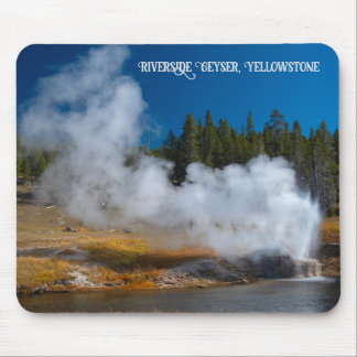 Mousepad Riverside Geyser Erupção Yellowstone