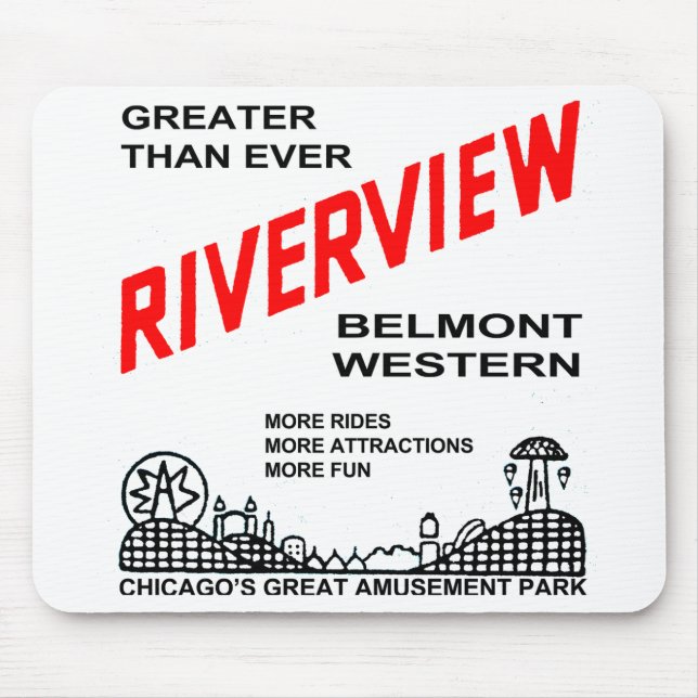 Mousepad Riverview Amusement Park, CHICAGO, ILL. (1904--67) (Frente)