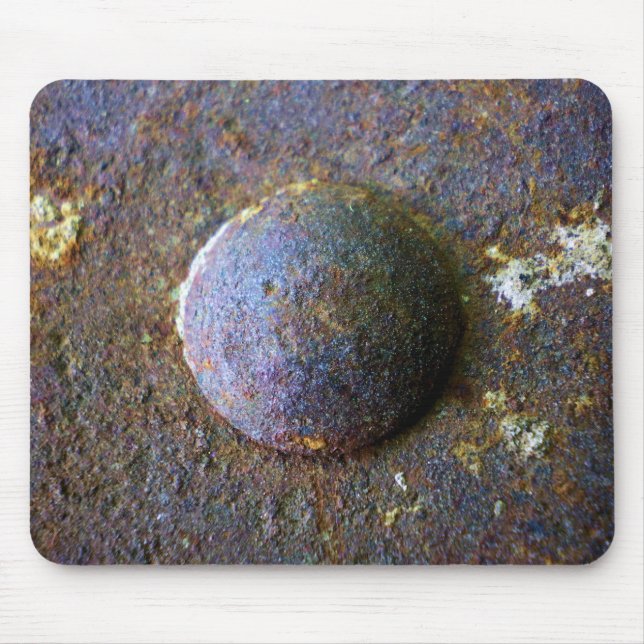 Mousepad Rivet Industrial de Aço Rusty (Frente)