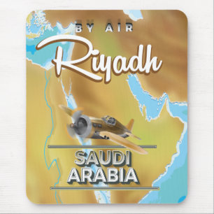 Mousepad Riyadh Arábia Saudita viagens vintage