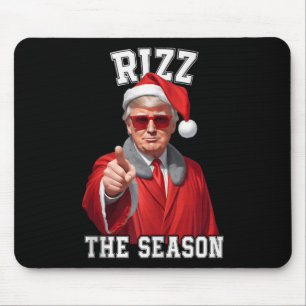 Mousepad Rizz A Época Engraçado Trump Natal Papai Noel