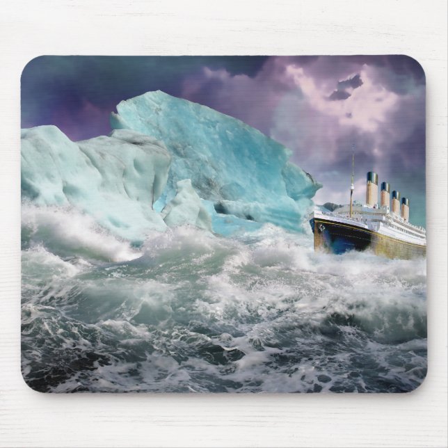 Mousepad RMS Titanic e Iceberg Painting (Frente)
