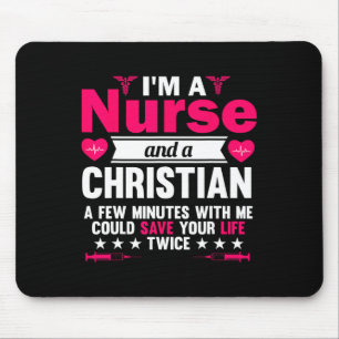 Mousepad Rn Lvn Cna Nurse Formando Enfermeiro Legal Cristão