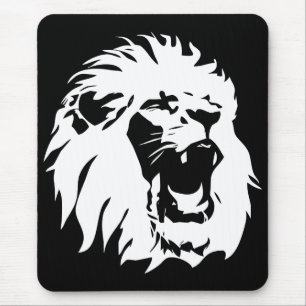 Mousepad Roaring Lion Face