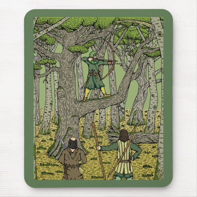 Mousepad Robin Hood na Floresta Sherwood (Frente)