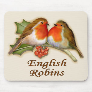 Mousepad Robins em inglês
