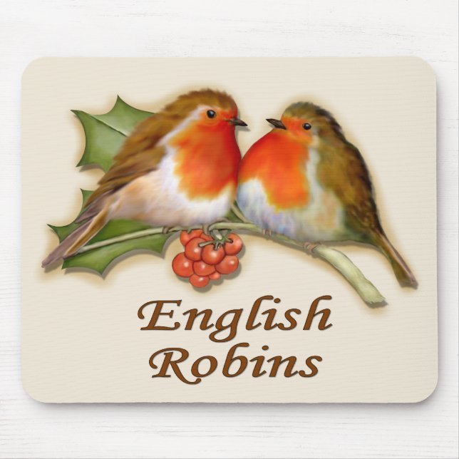 Mousepad Robins em inglês (Frente)